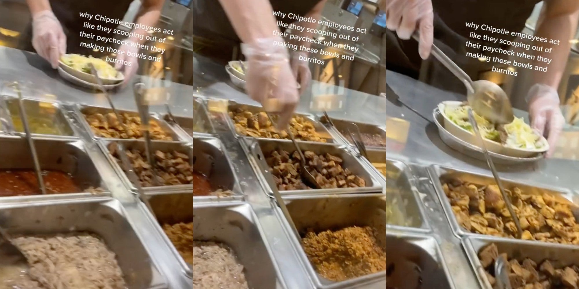 ingredients behind a sneeze guard