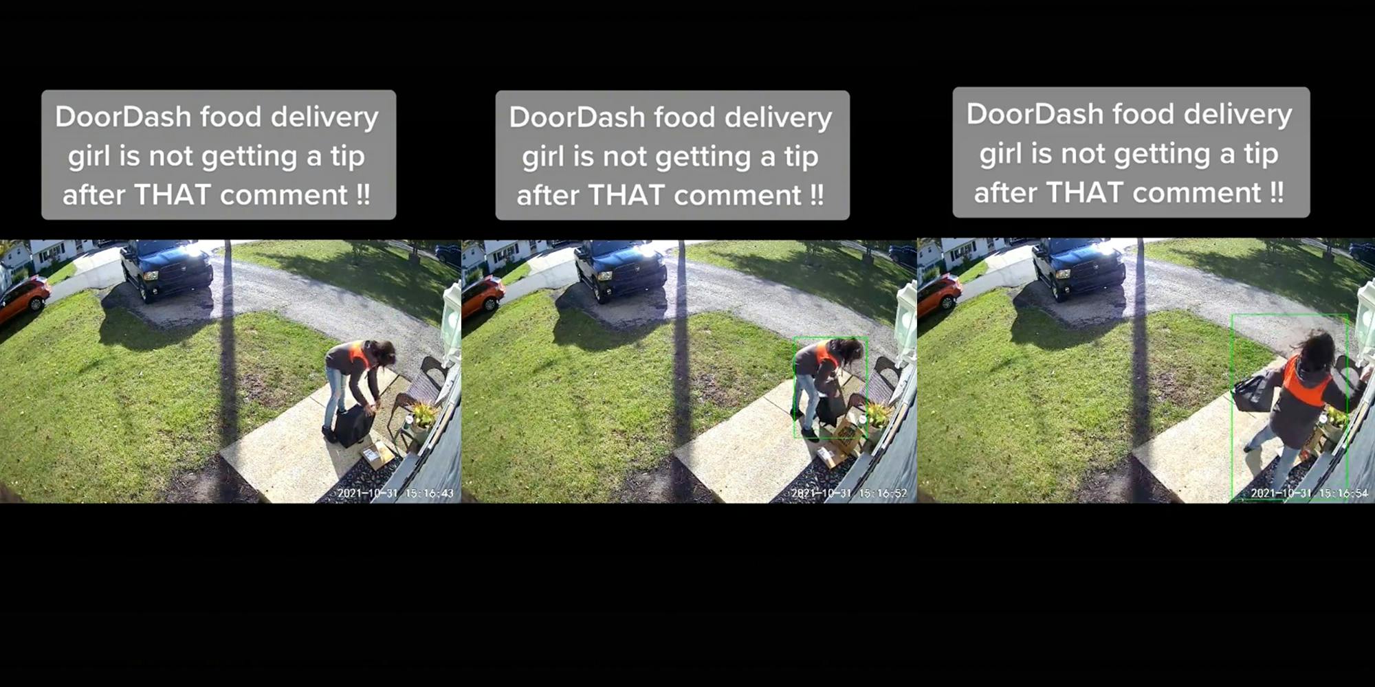 TikToker says DoorDasher called out 'you're so fat' while making delivery.