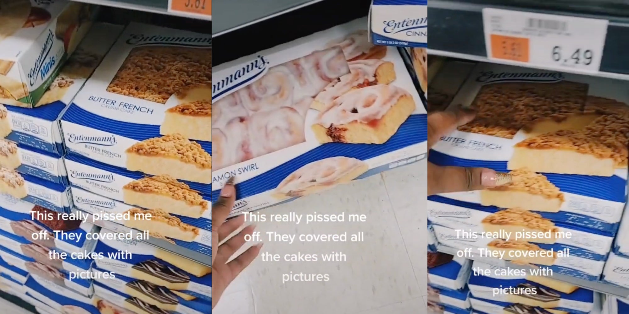 Boxes of Entenmann's pastries