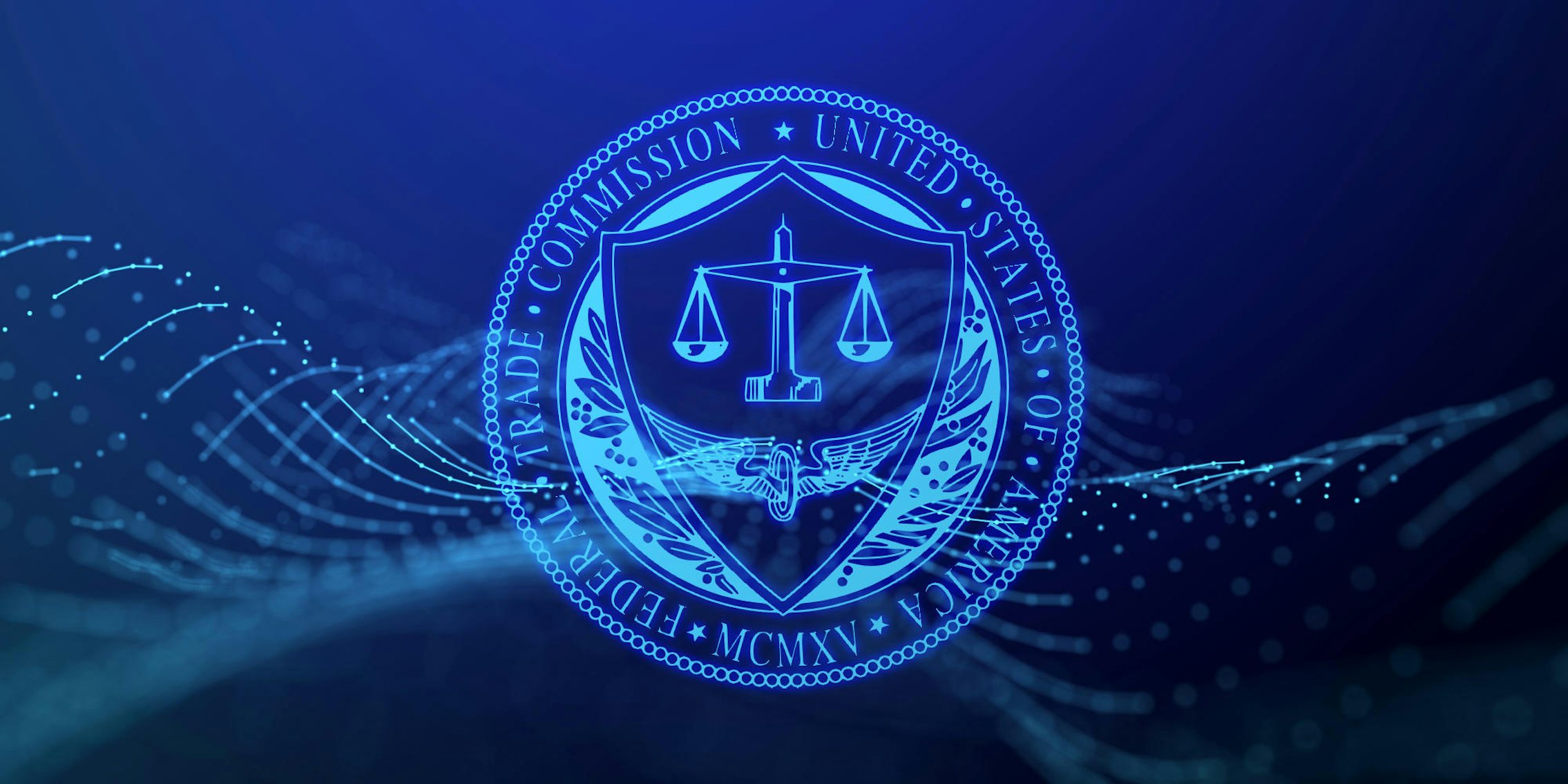 ftc logo in front of data wave