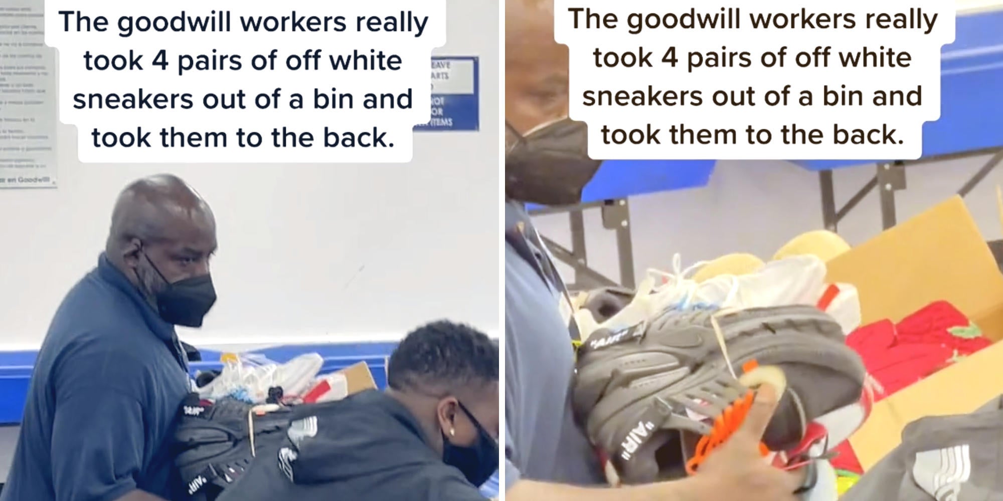 Goodwill Worker Sorts Out Off-White Sneakers in Viral TikTok - Vimarsana News
