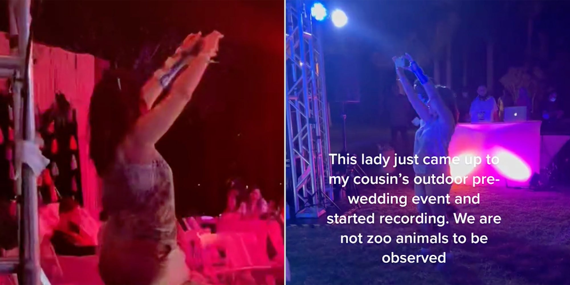 A woman holding up a camera phone.