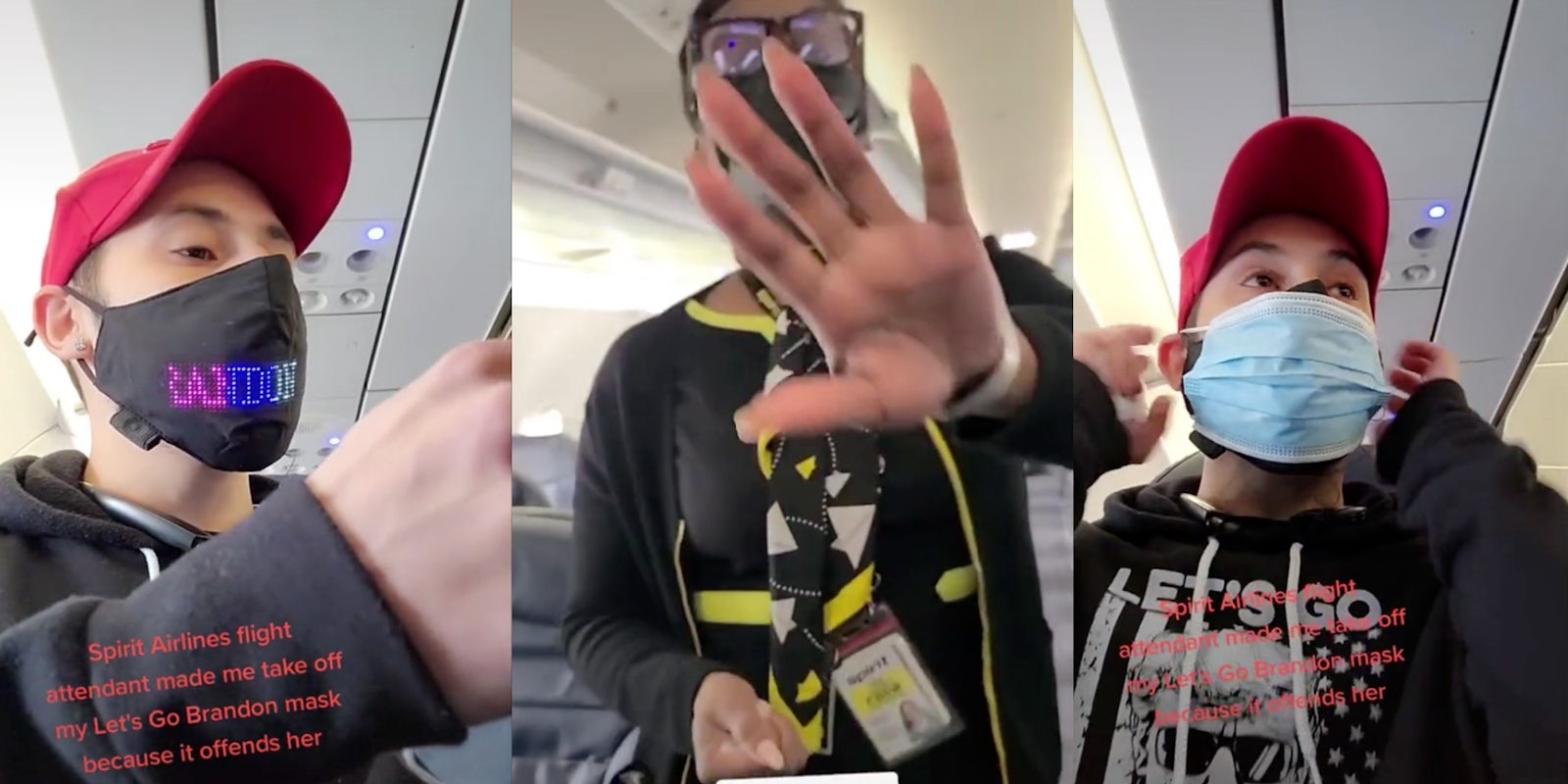 Man Says Spirit Airlines Made Him Take Off 'Let's Go Brandon' Mask