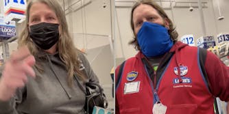 Lowe's customer makes racist comments, Lowe's employee scolds the filmer