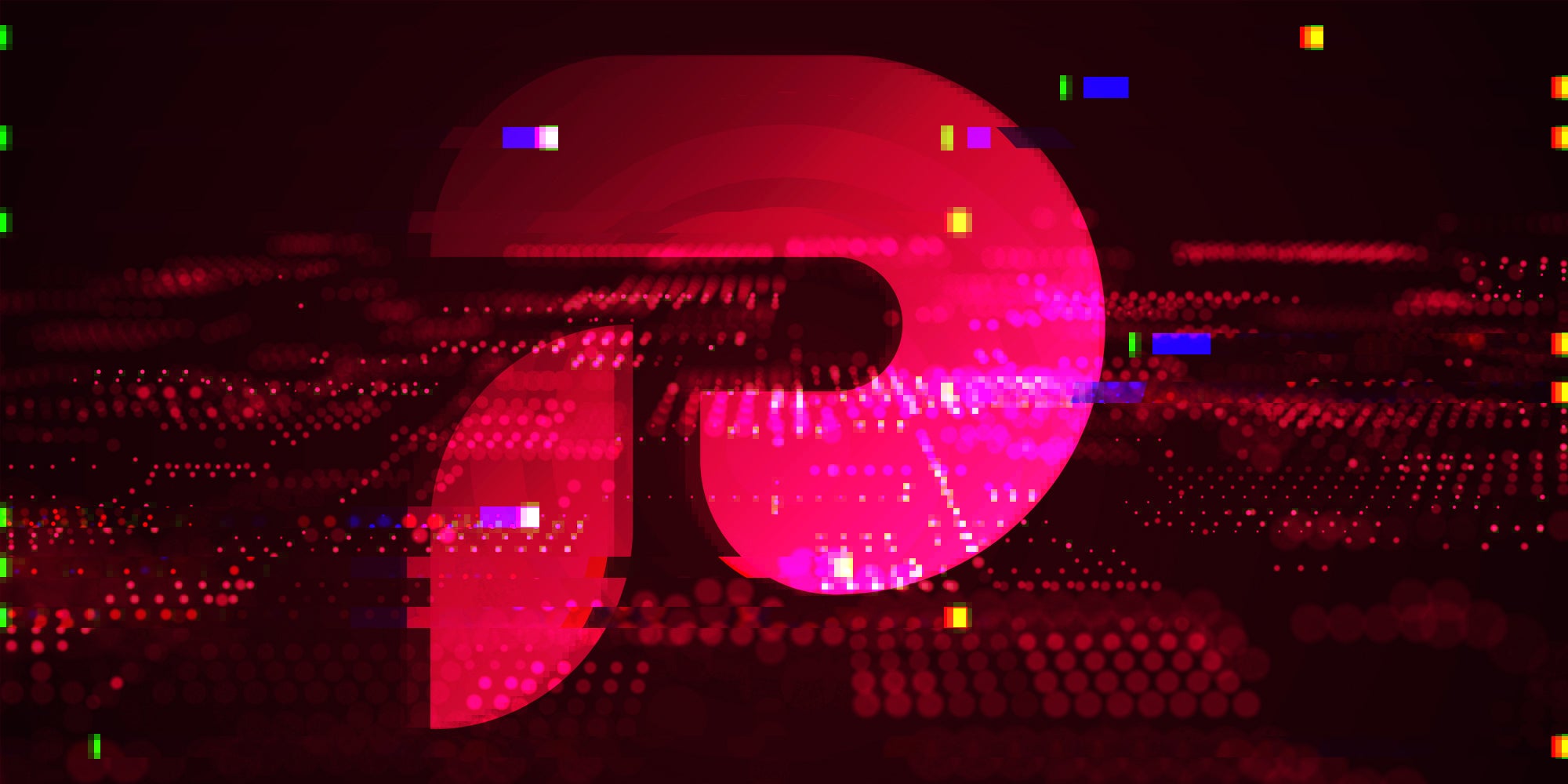 glitched Parler logo