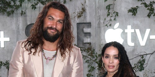 Jason Momoa and Lisa Bonet in Westwood, CA