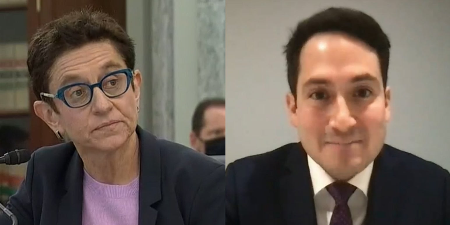 FCC nominee Gigi Sohn and FTC nominee Alvaro Bedoya