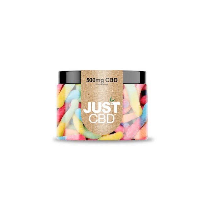 Sour gummie worms JustCBD