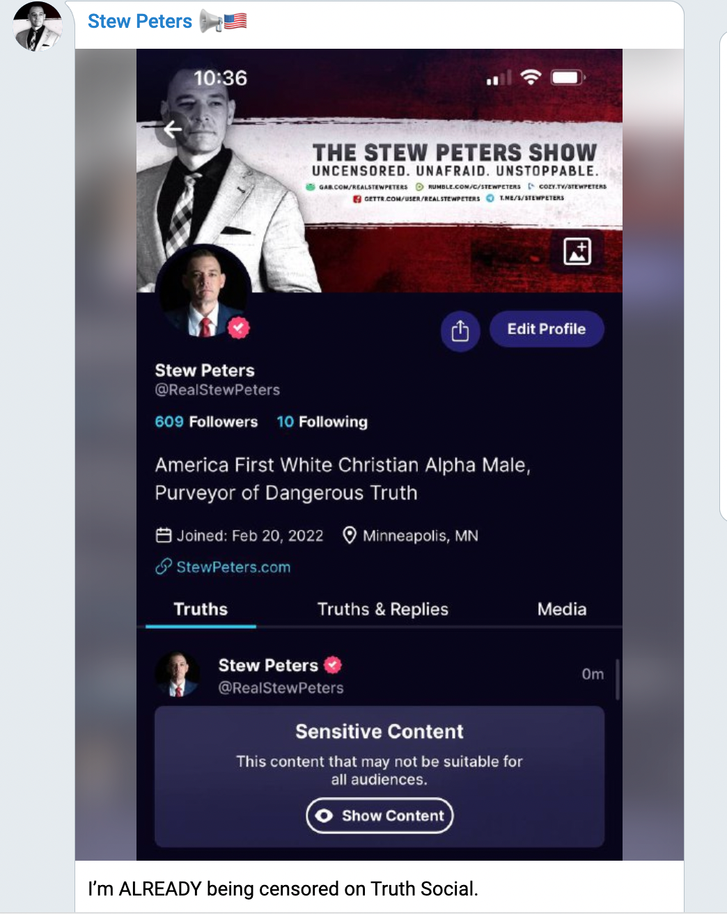 stew peters on telegram