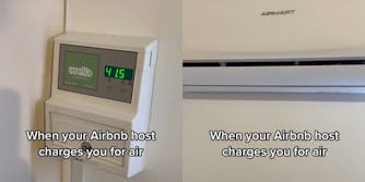 空调单元带有标题“当您的Airbnb主持您的空气时”