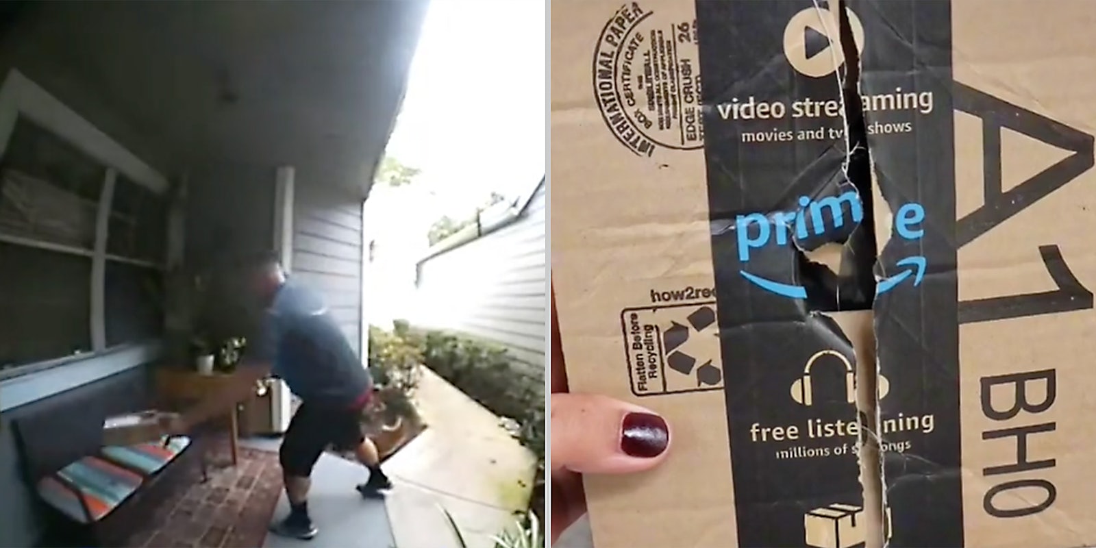 A package being delivered.