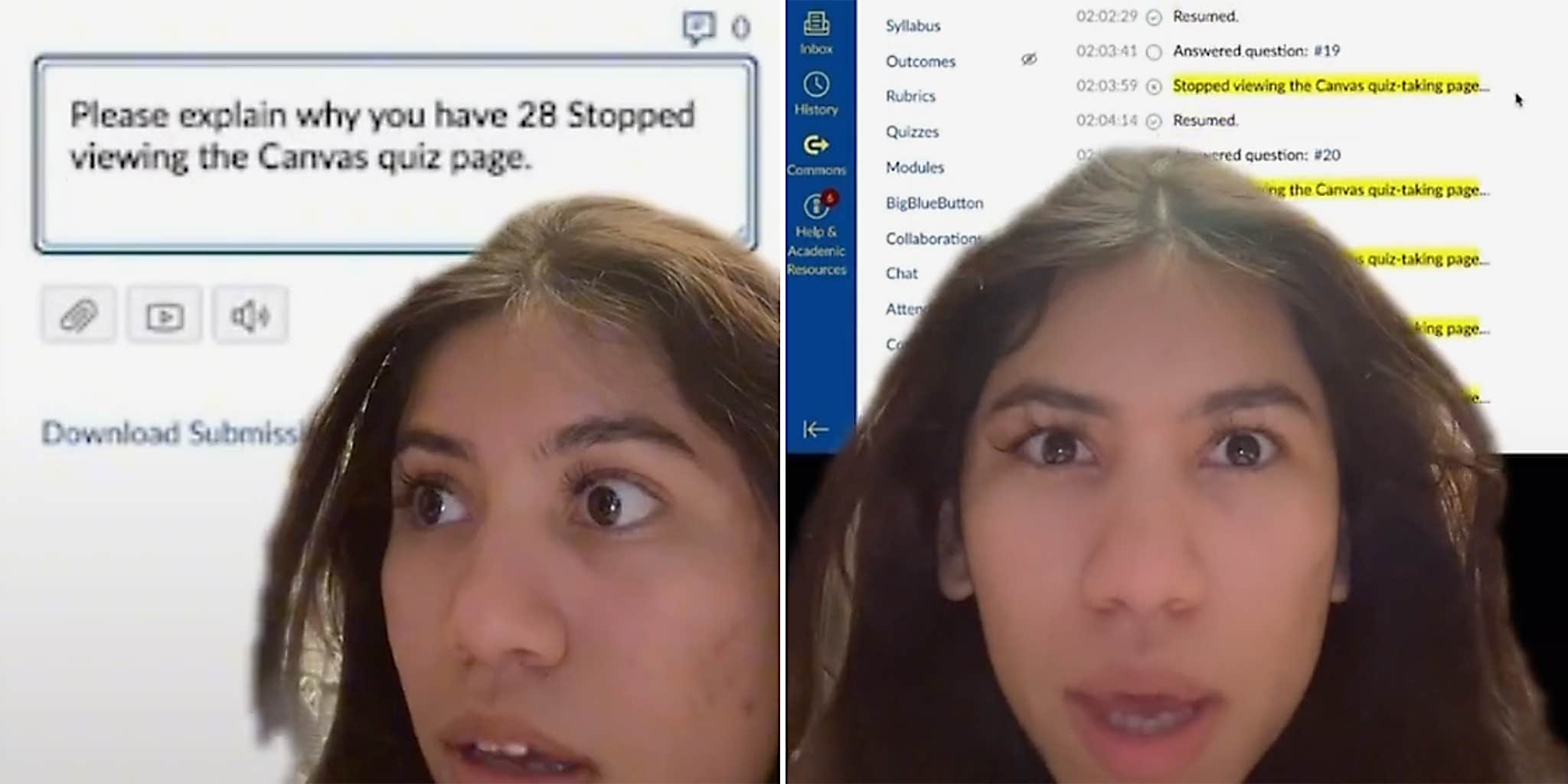 TikToker’s software shows every time they ‘stopped viewing’ an online