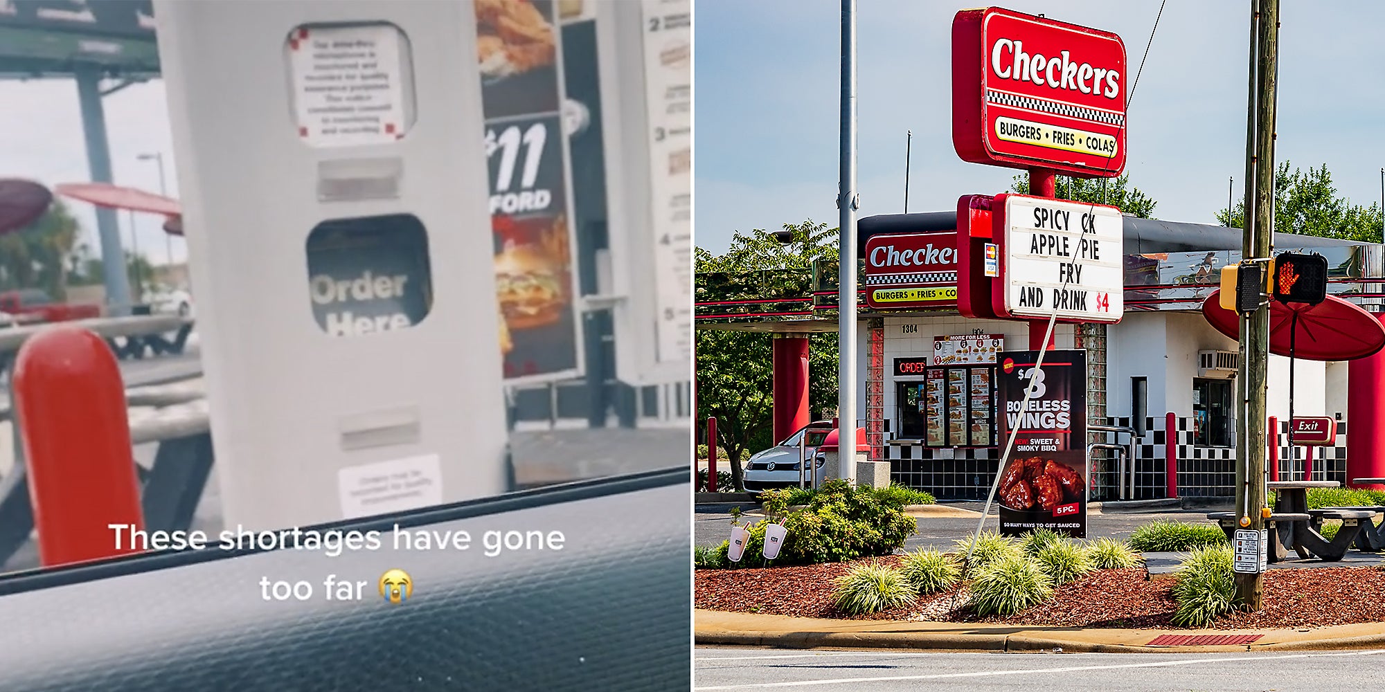 ‘These shortages have gone too far’ Checkers drivethru worked by