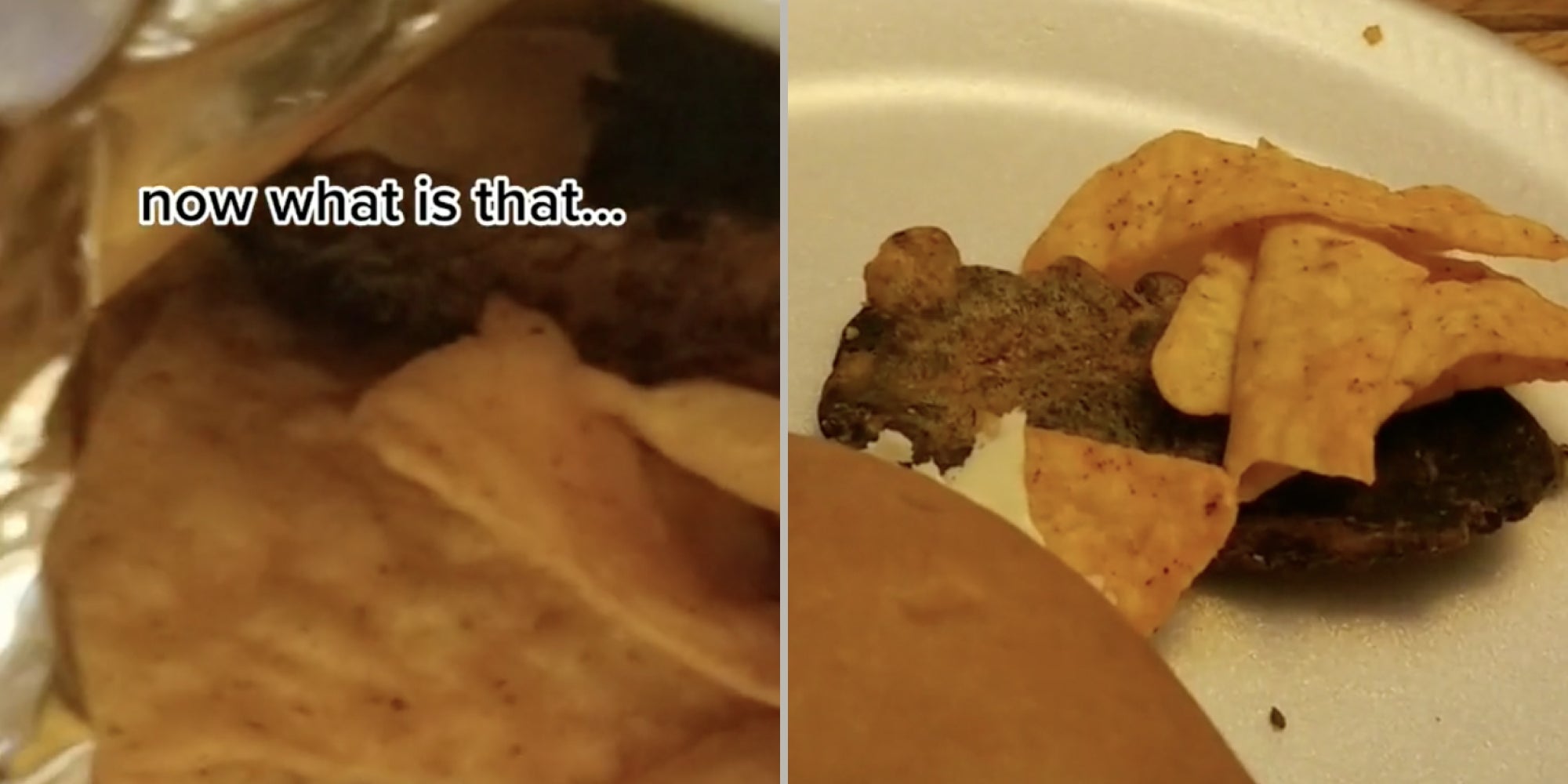 Mysterious-looking Dorito with caption 'now what is that'