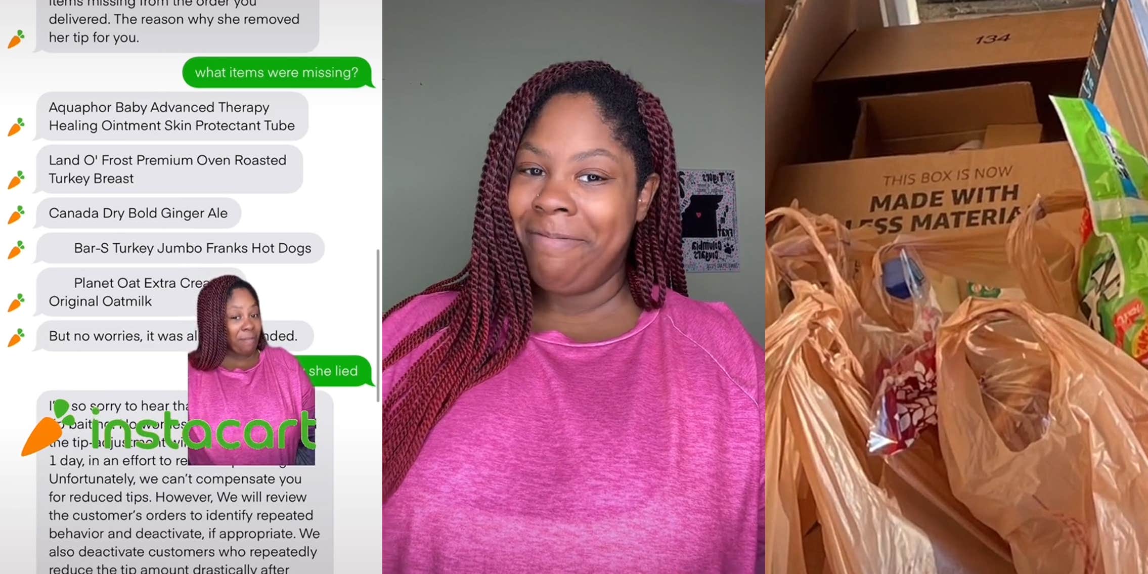 Customer Reports Several Instacart Items Missing—But Driver Has Proof