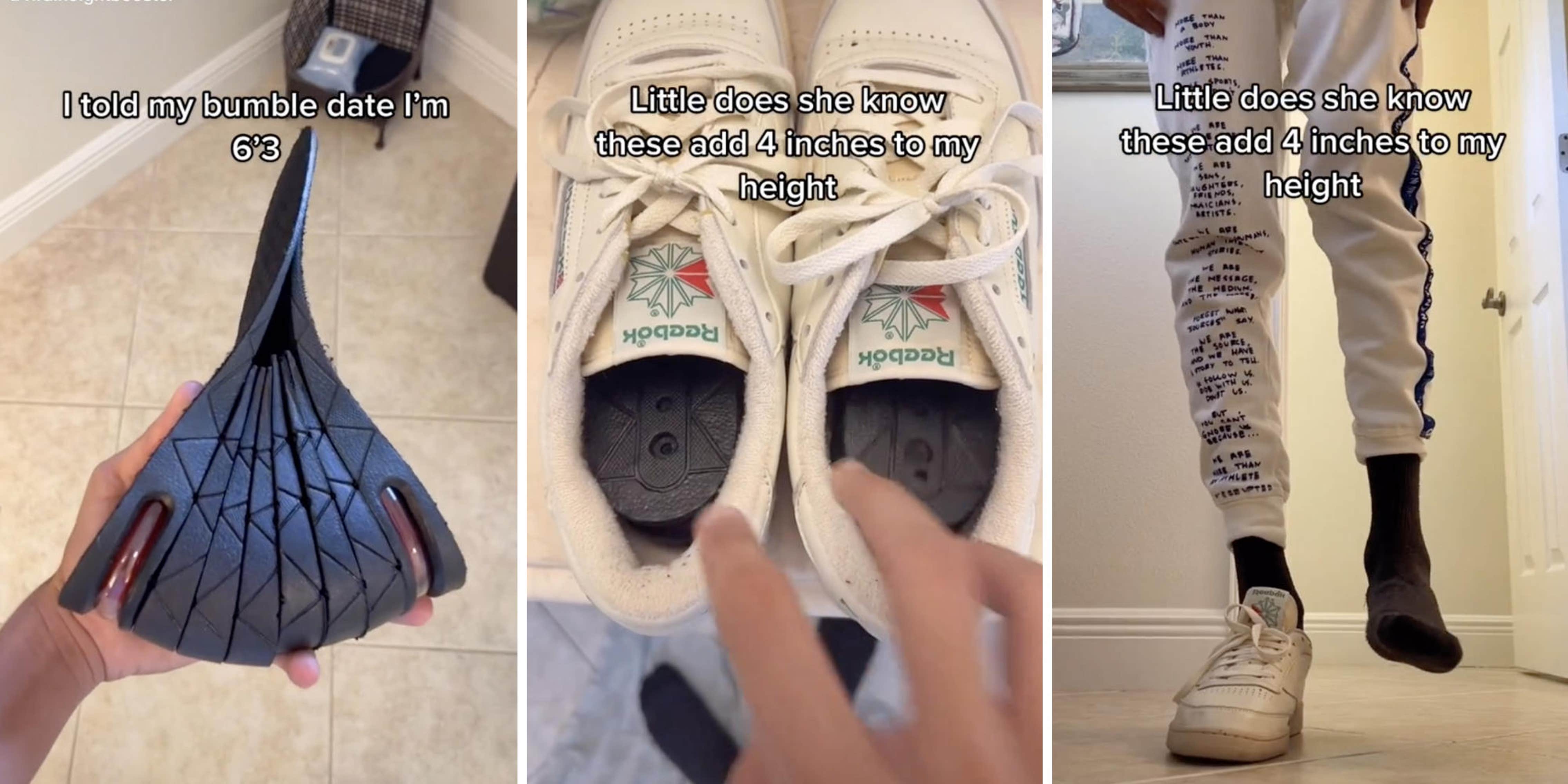TikToker Wears Shoe Inserts to Be Taller on Date After Lying About Height