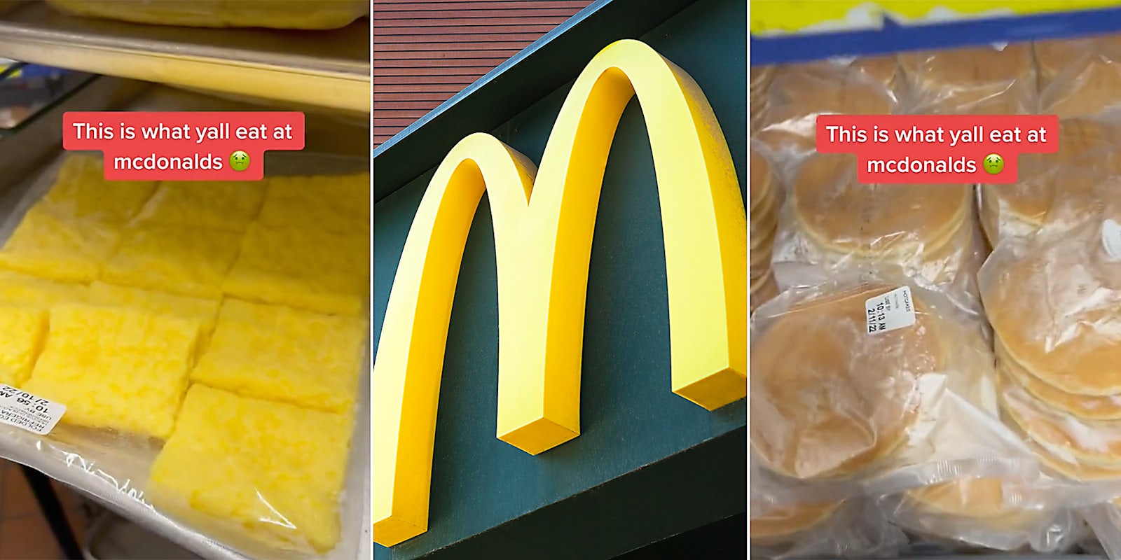McDonald's breakfast items in their original packaging.