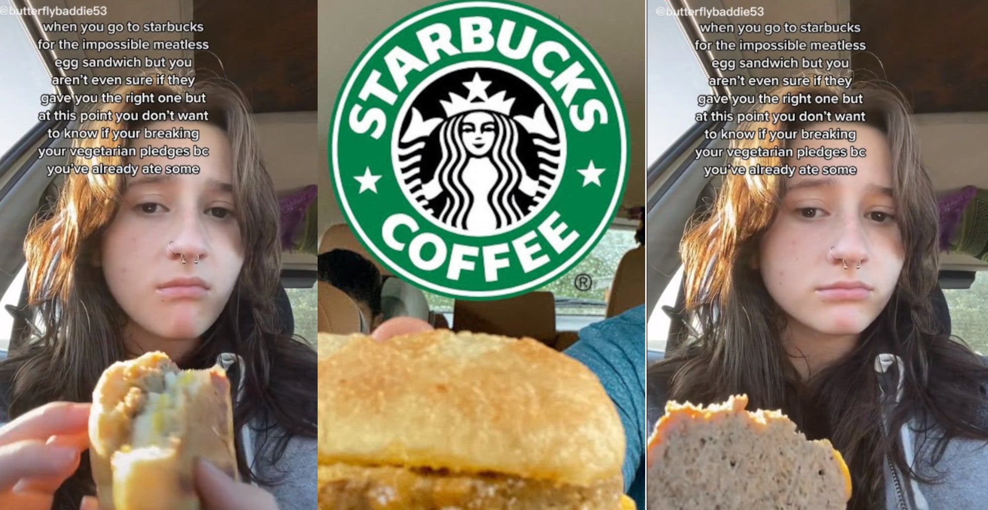 Starbucks TikTok Shows How To Distinguish Impossible Meat Sandwich