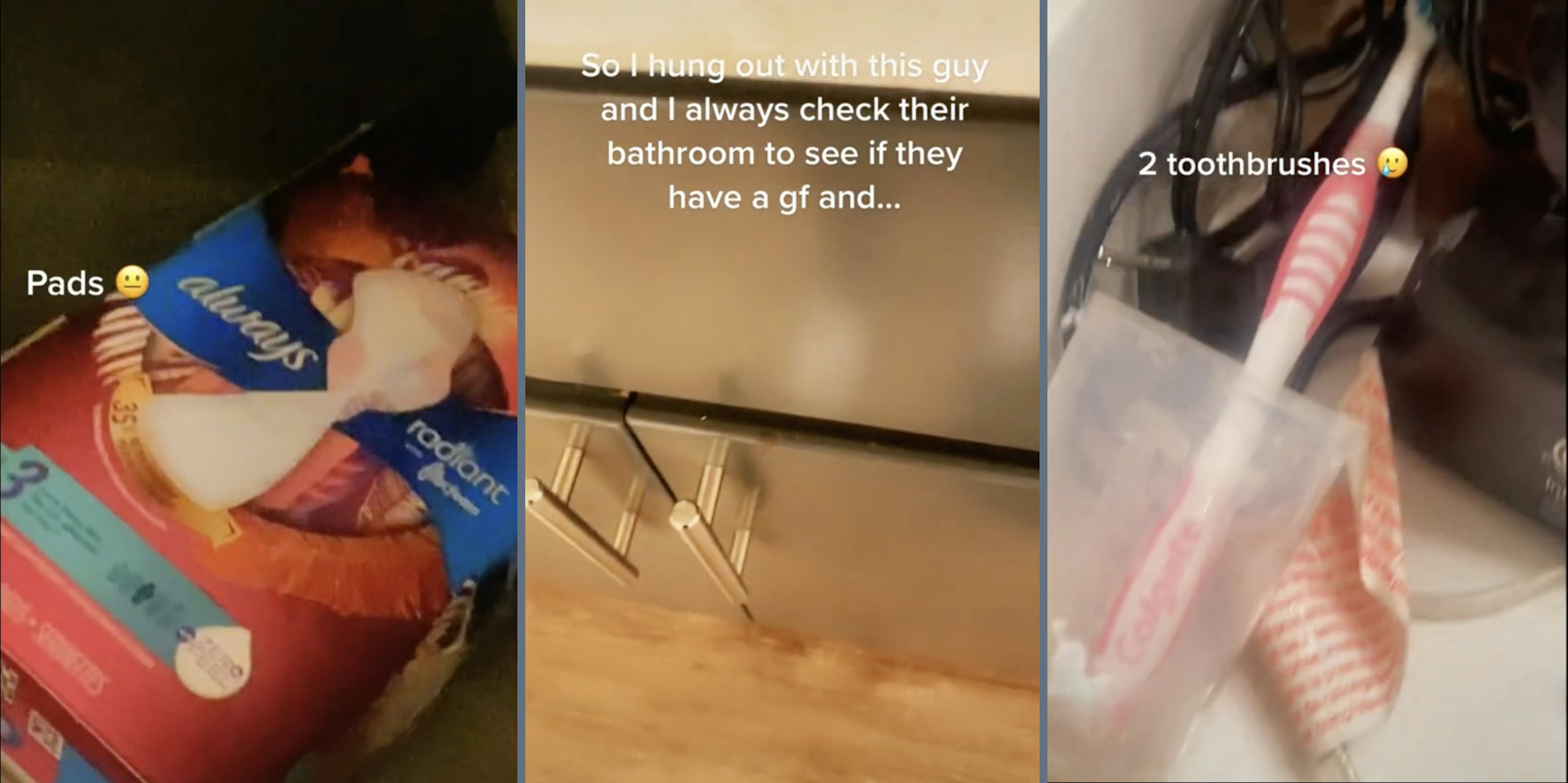 Tiktoker Finds Pads 2 Toothbrushes In Tinder Dates Apartment