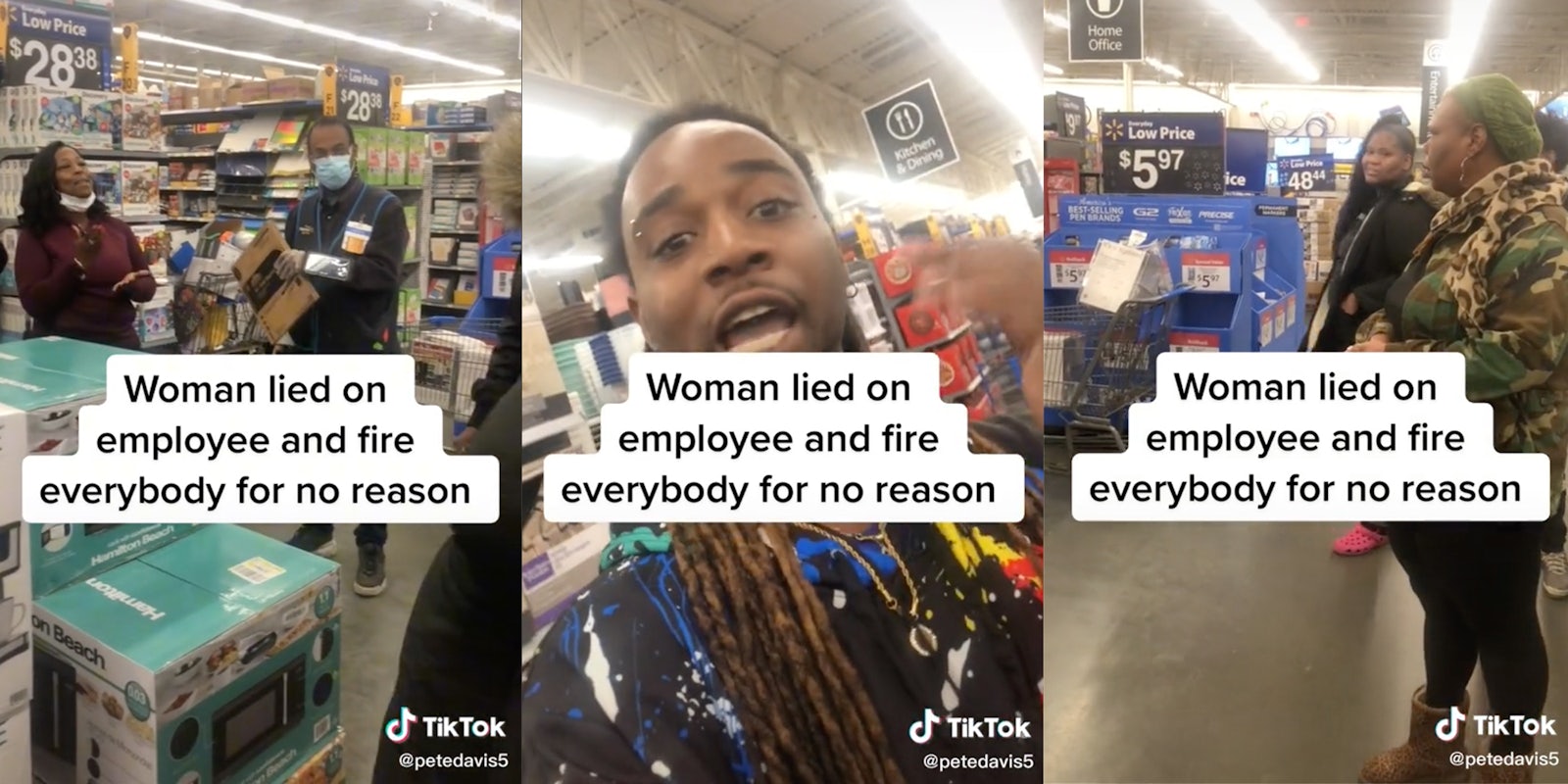 Walmart manager appears to fire employees on sales floor