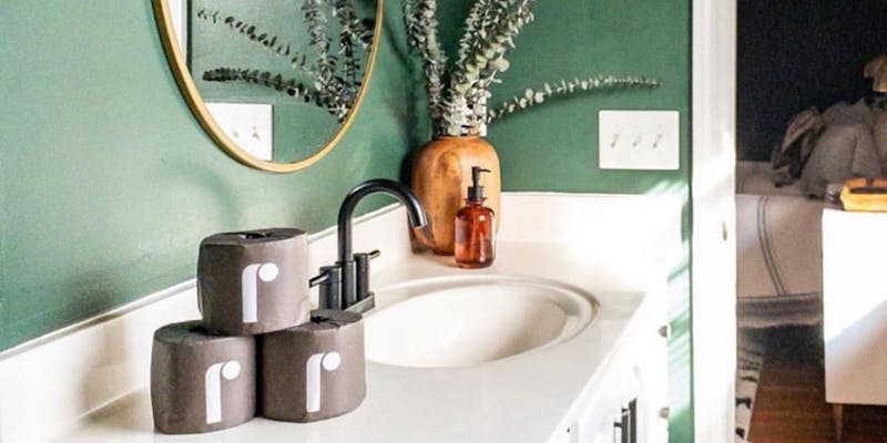A gorgeous bathroom with Reel products, delivered in an eco subscription box