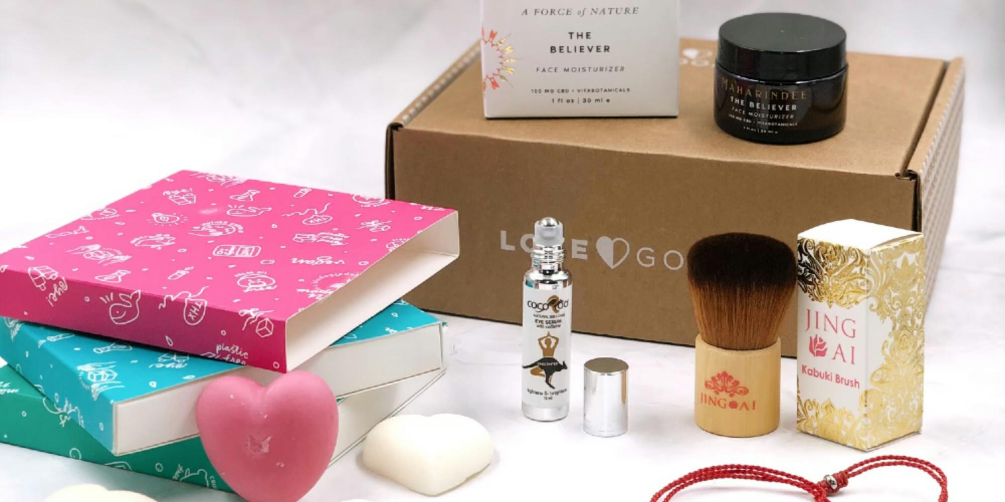 LoveGoodly's cruelty-free beauty products come in an eco subscription box