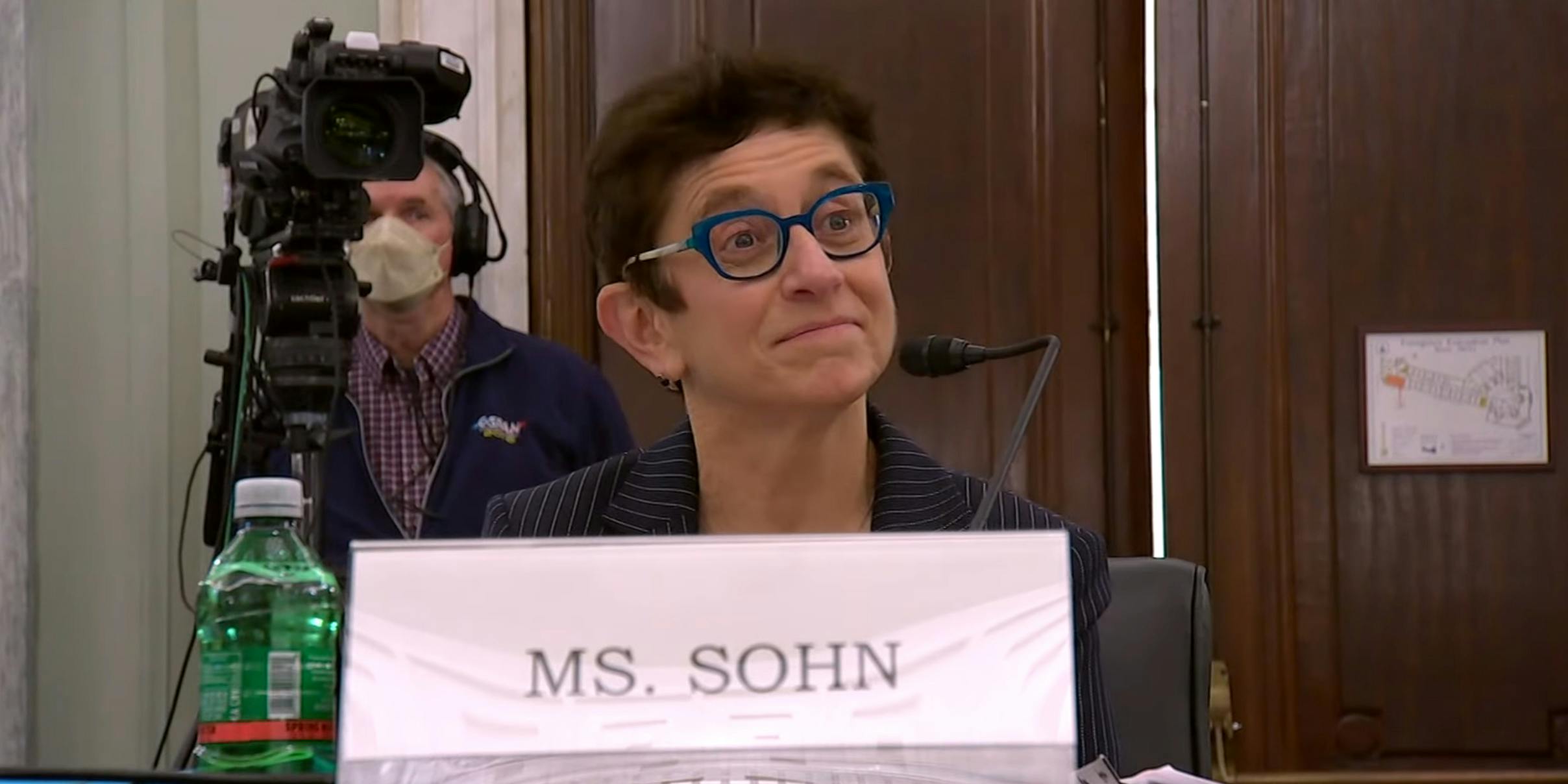 FCC nominee Gigi Sohn at a confirmation hearing.