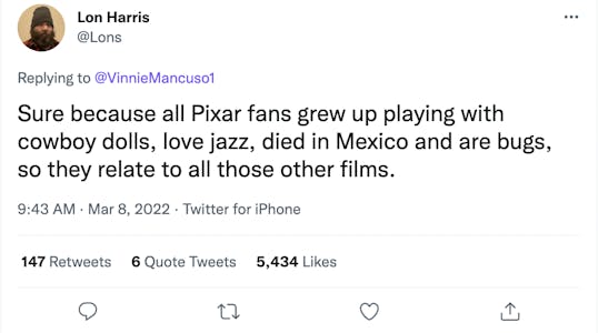 Lons pixar tweet