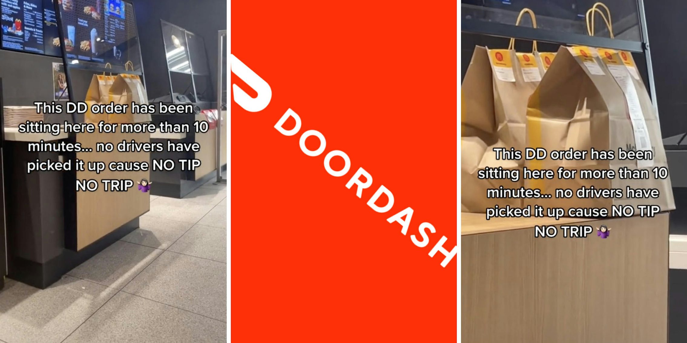 DoorDash Driver Reveals How Tipping Affects Delivery Time, Shows McDonald's  Order That Has Been Sitting For An Hour Before Being Picked Up