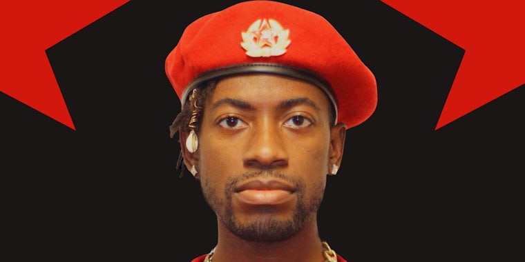 Gazi Kodzo African american man with red hat on