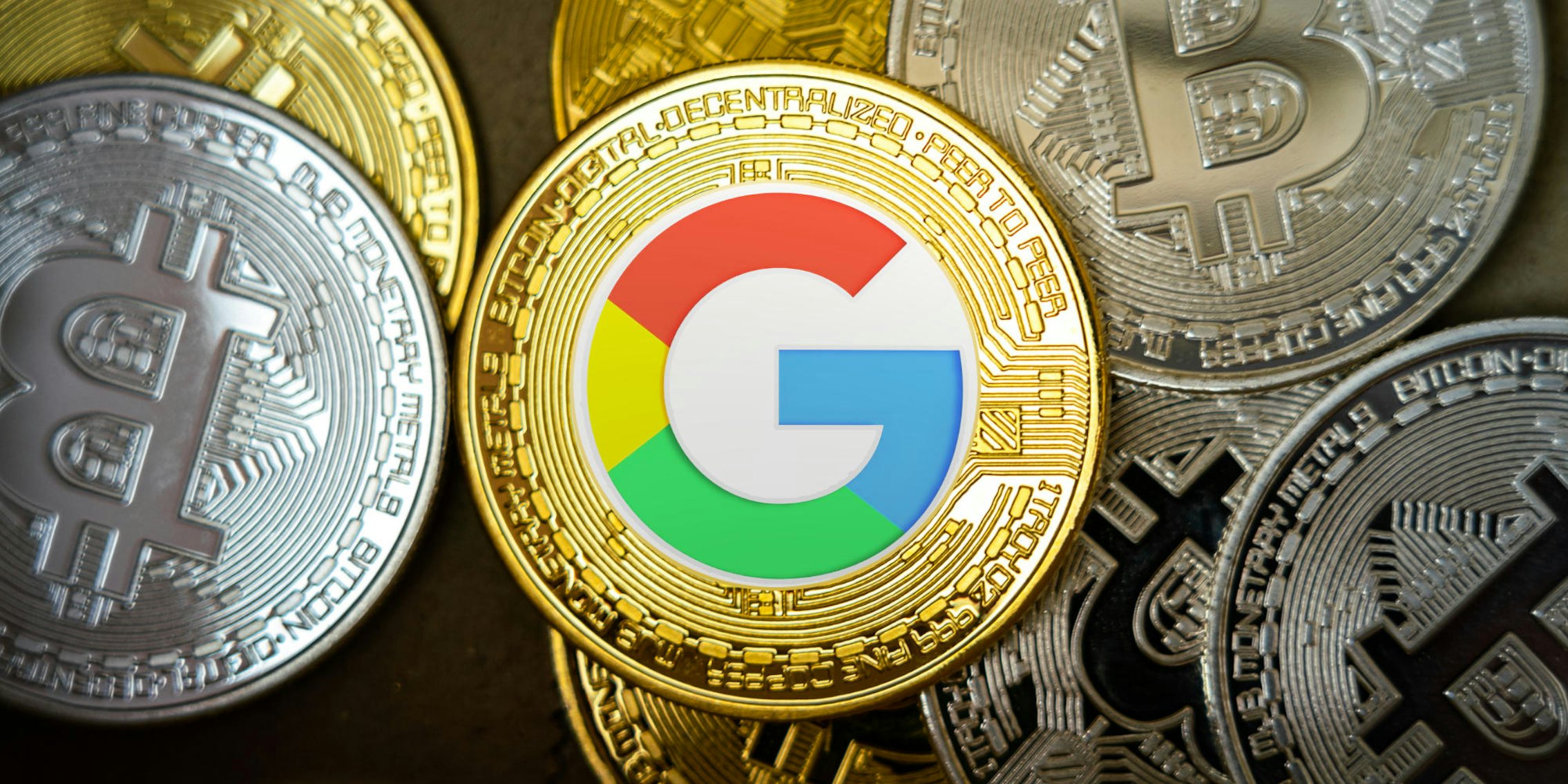 cryptocurrency with the google logo on it