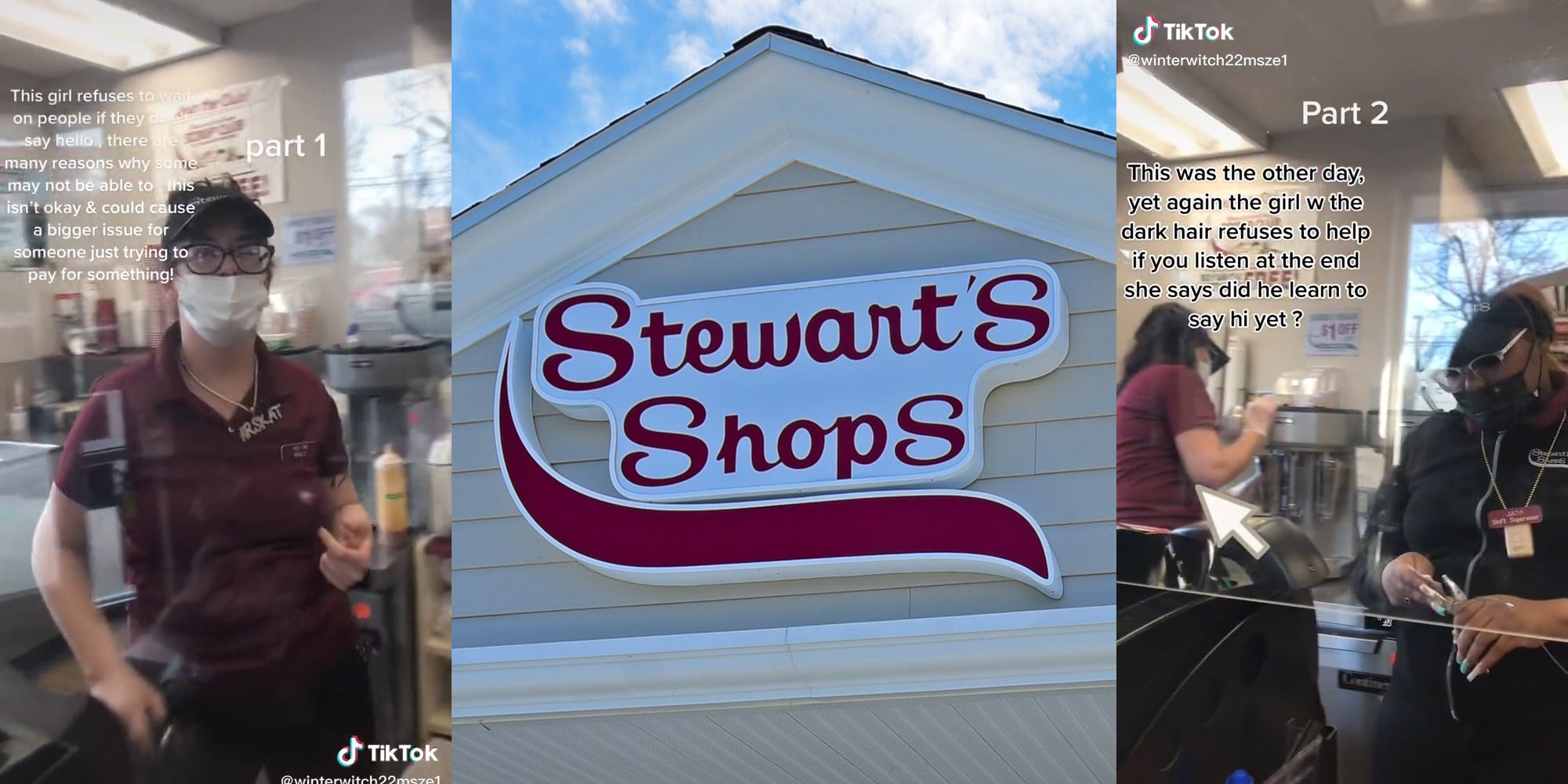 Stewart's Shops workers behind counter