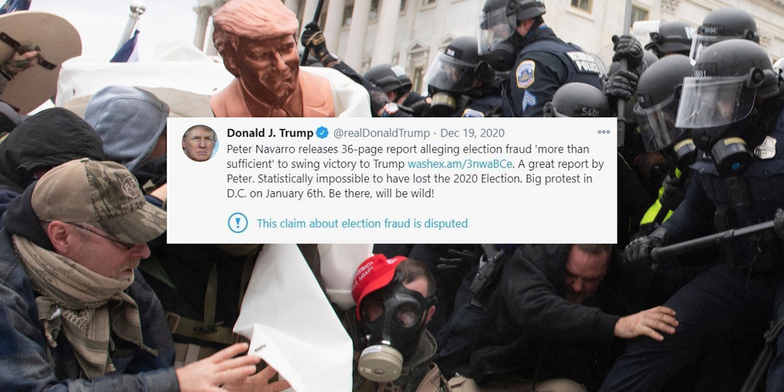 Donald Trump Investigators Believe Tweet Incited Capitol Riot