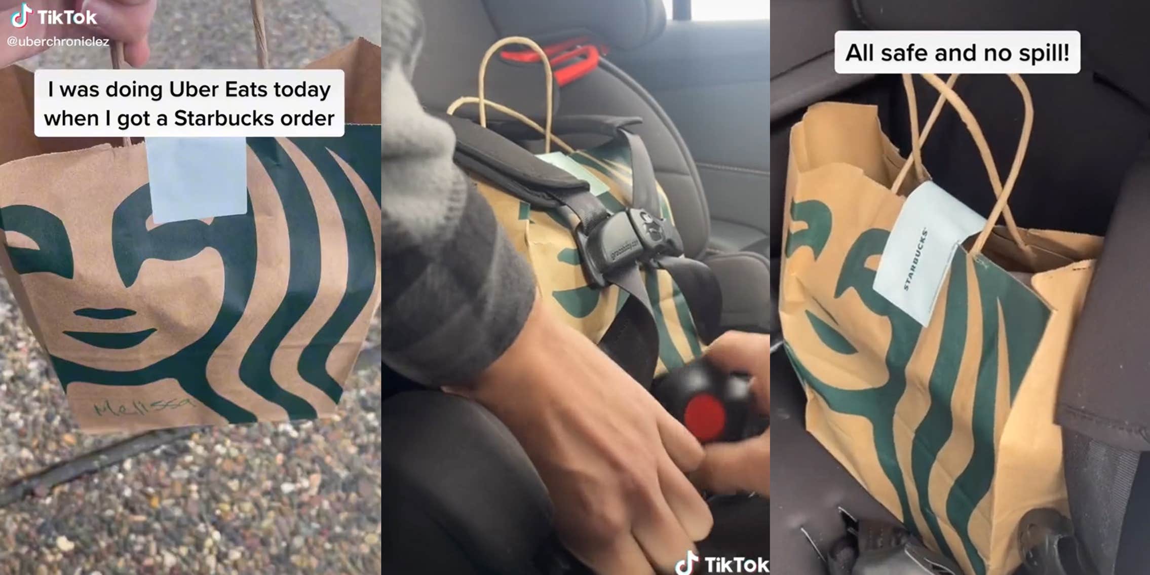 Uber Eats Driver Complains About Delivering Starbucks in Viral TikTok
