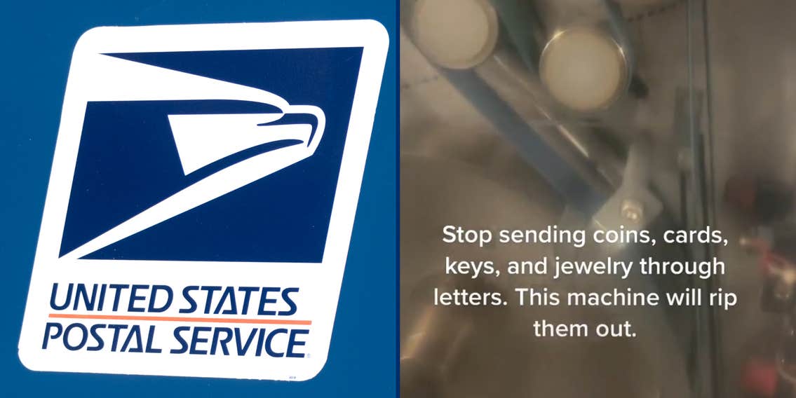 USPS Worker Shows Why You Shouldn't Mail Small Rigid Items in Letters