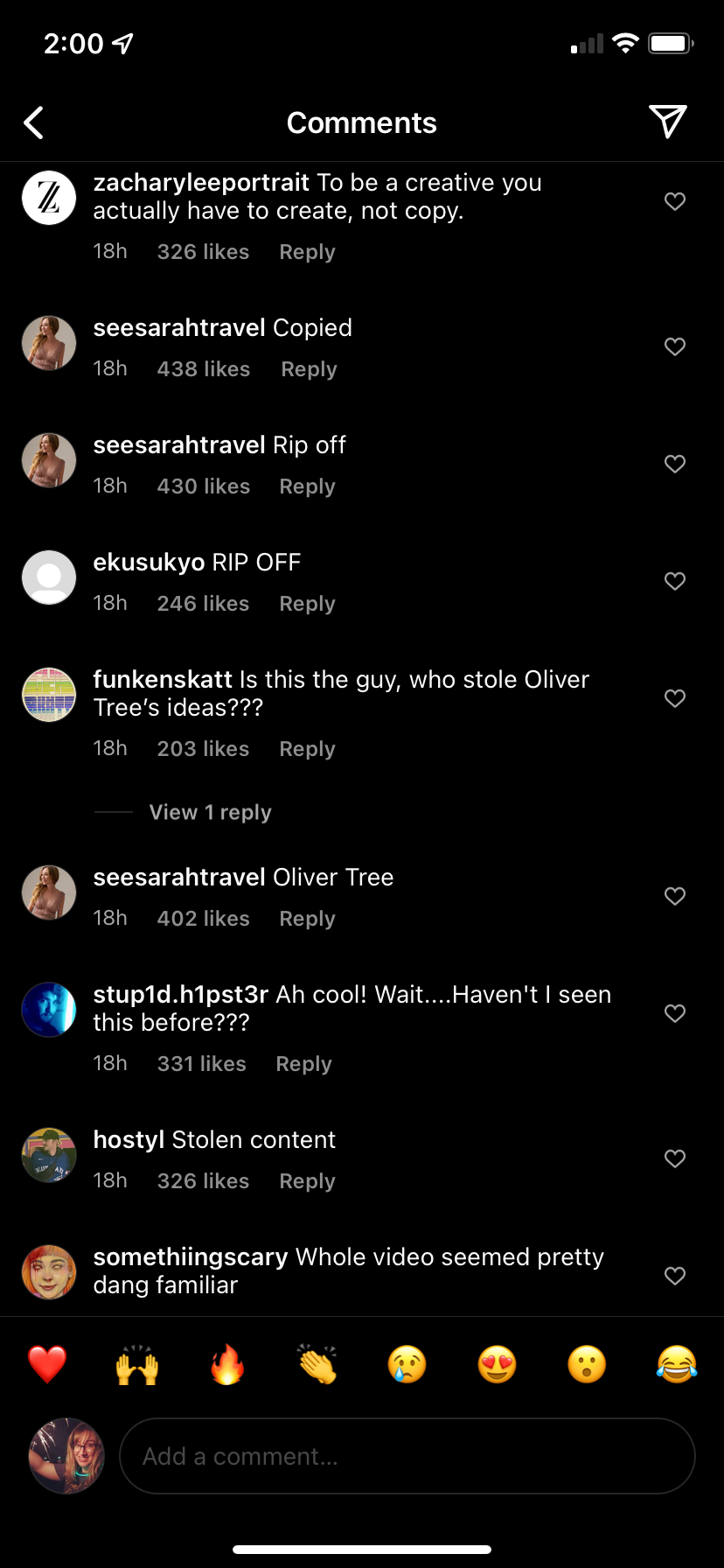 christian breslauer instagram comments