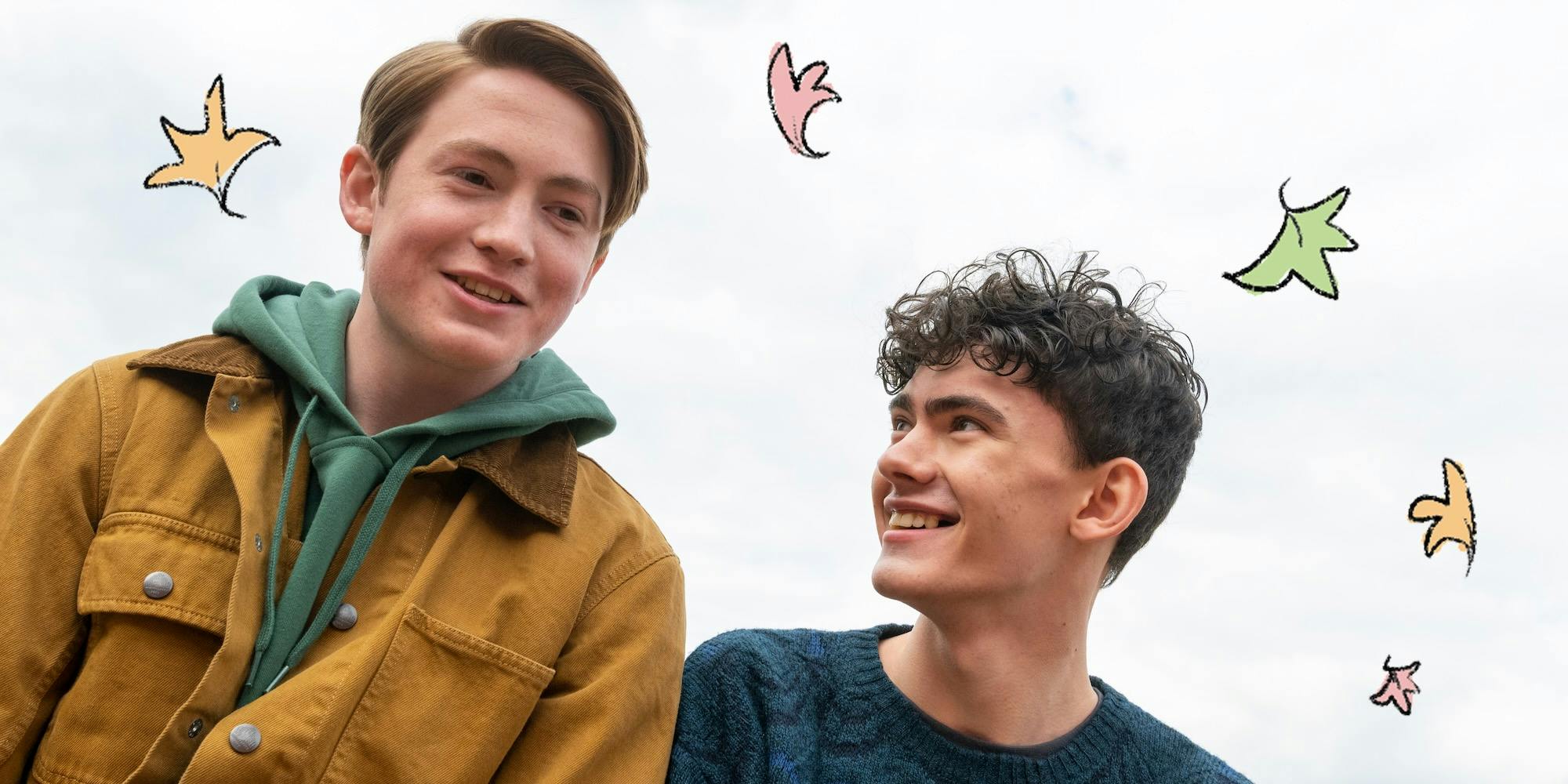 nick (left) and charlie (right) in heartstopper