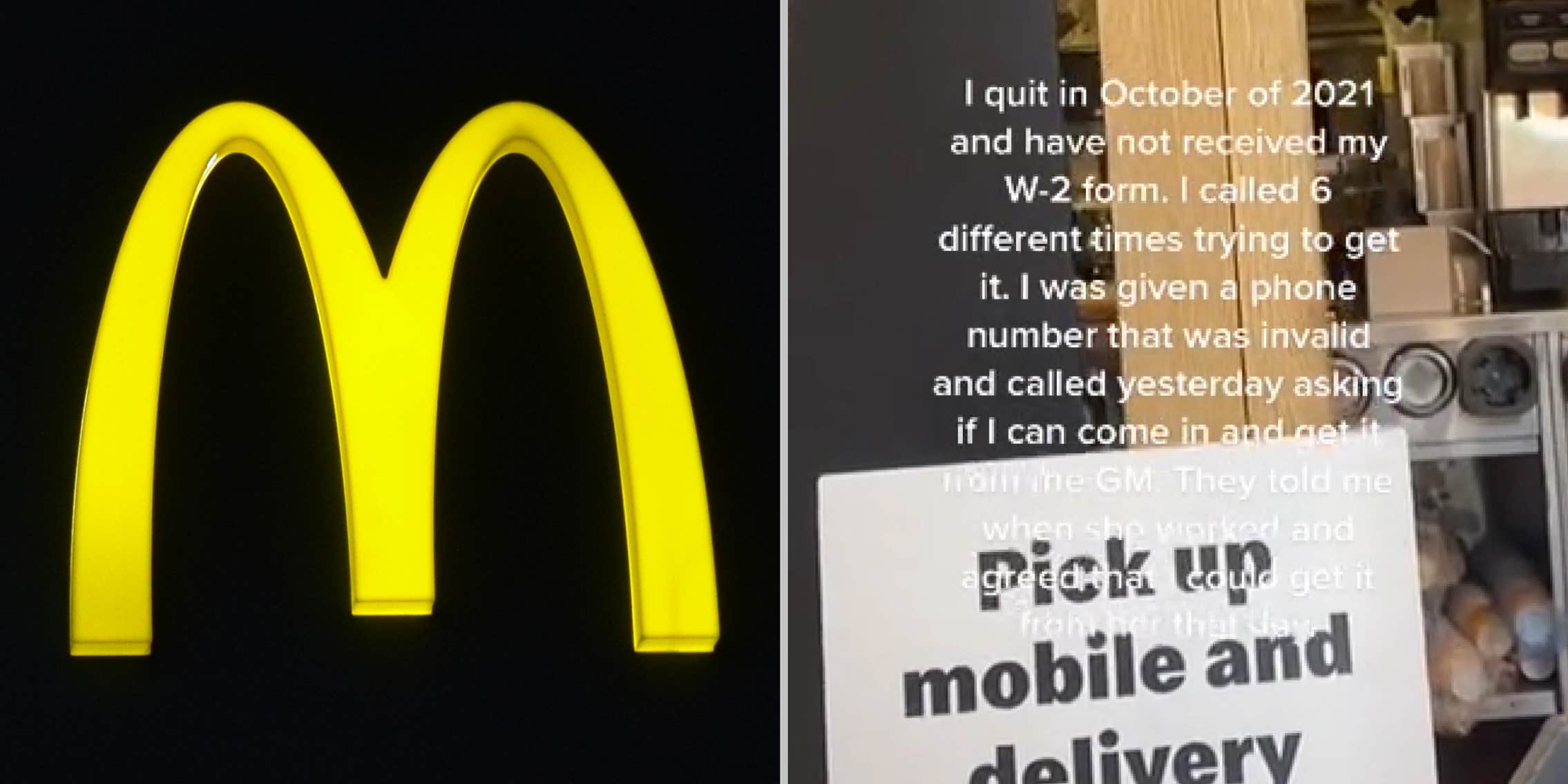TikToker Confronts McDonald s For Allegedly Withholding Her W 2 TikToker Confronts McDonald s For Allegedly Withholding Her W 2