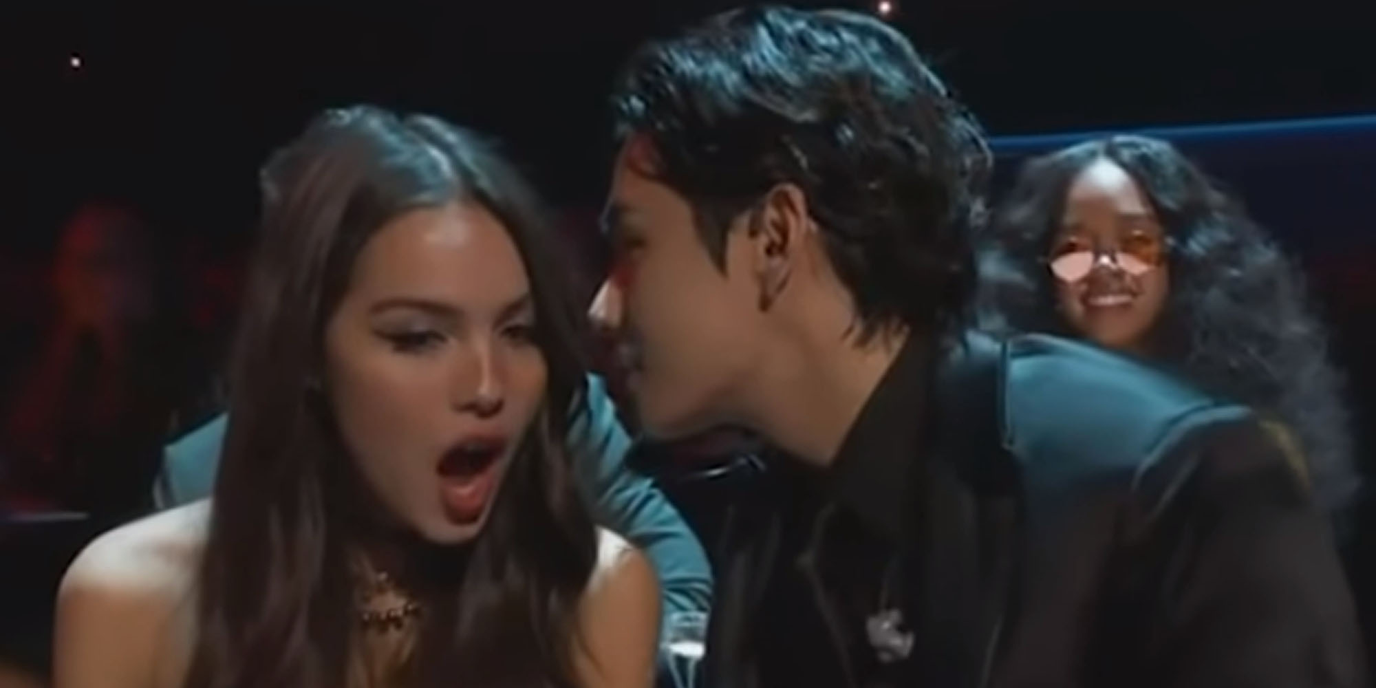 BTS' V Whispering To Olivia Rodrigo At The Grammys Became A Meme