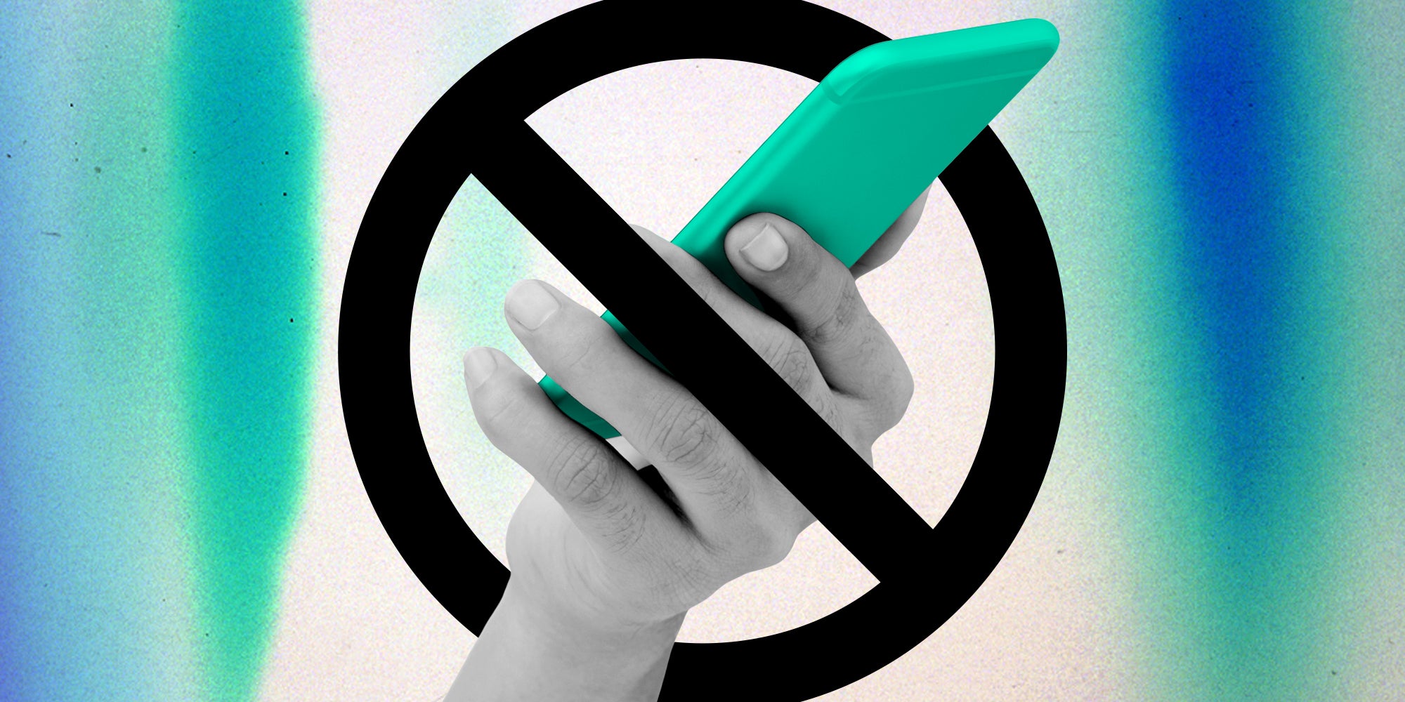 hand with a prohibited sign on it