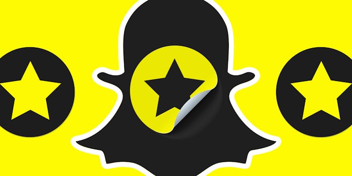 Snapchat logo and Snap Star
