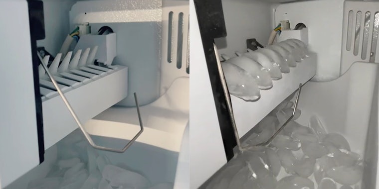 ice machines inside freezer