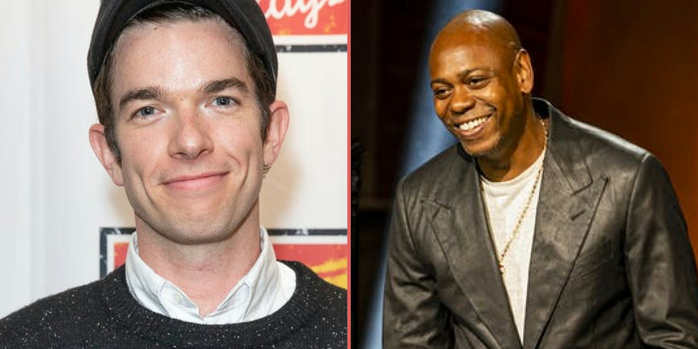 comedians john mulaney and dave chappelle, mulaney brought chappelle onstage as a surprise guest on tour