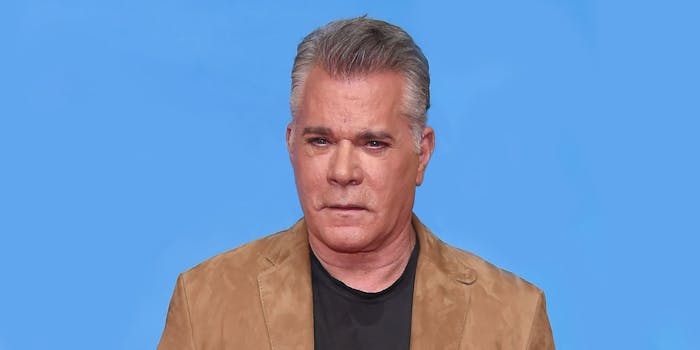 Ray Liotta on blue background