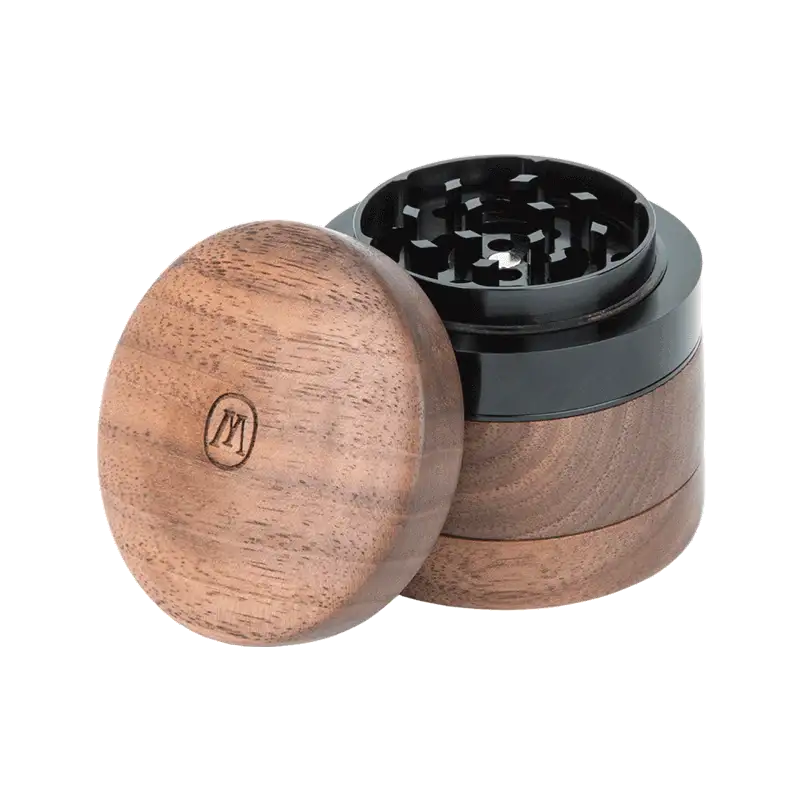 Close up of wooden grinder.