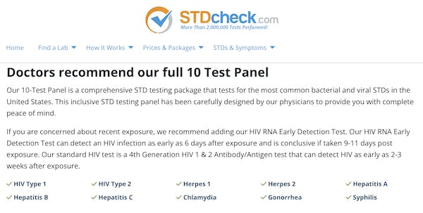 book an STD test at home and get tested in lab with STD Check