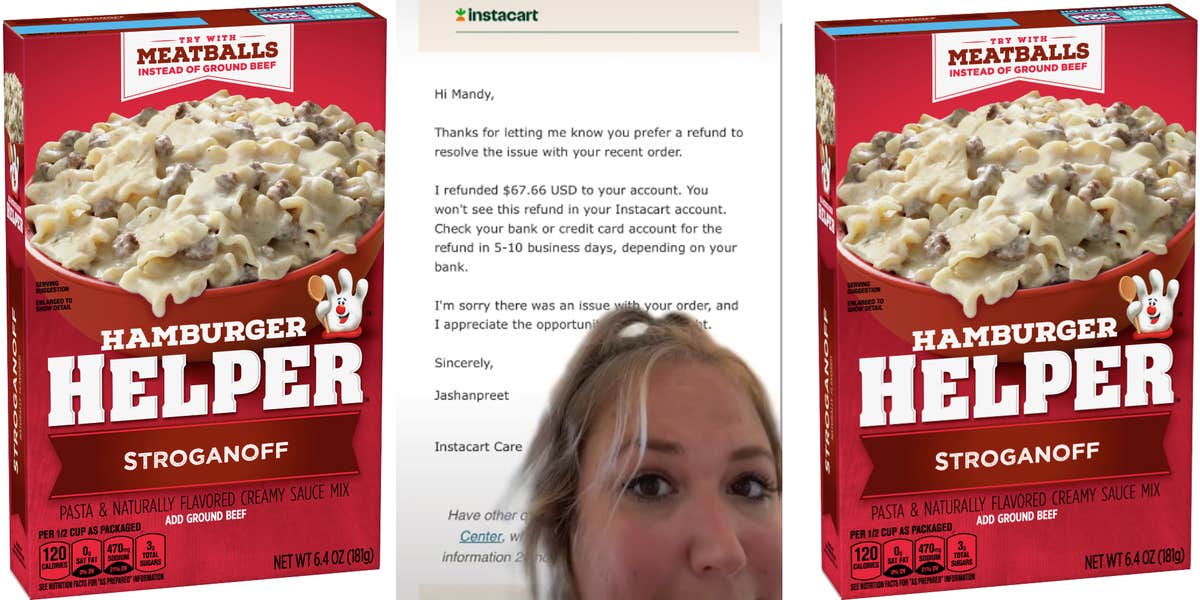 ‘What am I gonna do with all this beef stroganoff? It’s not even different flavors’: Instacart shopper delivers TikToker 34 boxes of beef stroganoff
