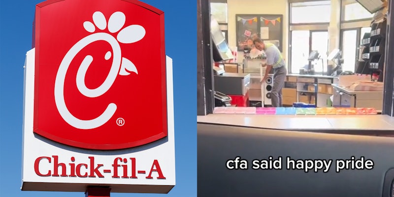 Chick-fil-A Workers Make Pride Display Out of Sauces