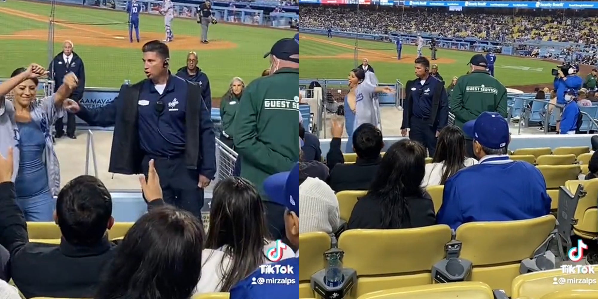 Dodgers fan escorted out for jumpsuit malfunction