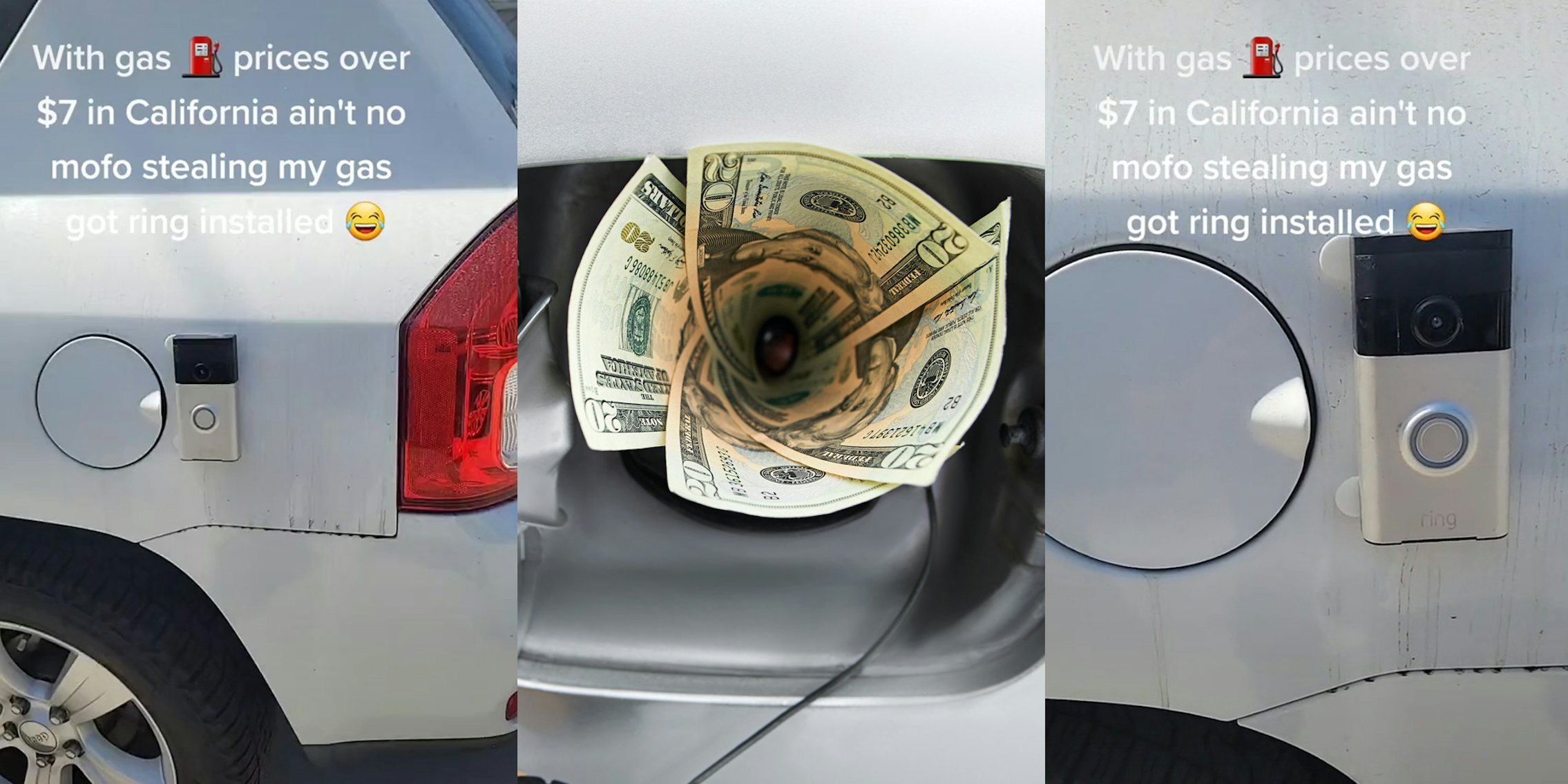 With Gas Prices Surging, People Are Putting Ring Cameras On Their Cars